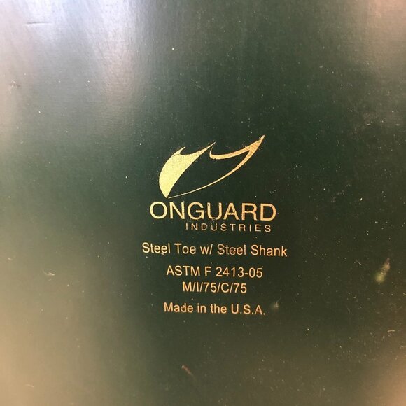 NWOT Onguard Industries Steel Toe/Shank Rubber Work Boots Men's Size 6 Unisex - Picture 6 of 12